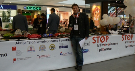 U Zagrebu, u trgovačkom centru City Center One East, 16.2.2013., održana je još jedna akcija „Stop krivotvorinama i piratstvu“