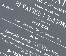 Isječak iz Sbornika državnih zakonah, br. 7/1895