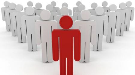 ilustracija ljudi stoje jedan iza drugog